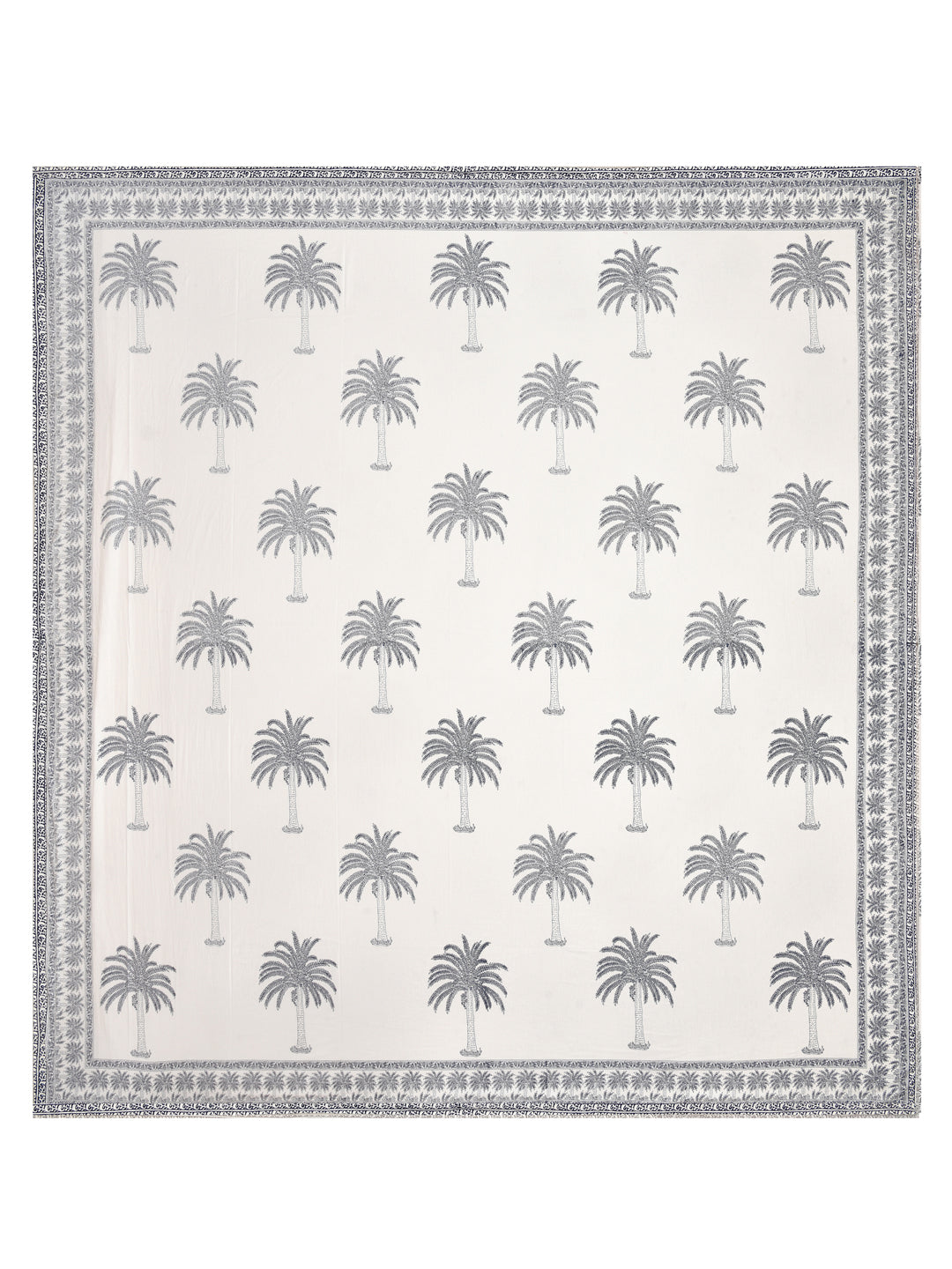 00 Handblock Print Super King Bedsheet in Extra Soft Percale Cotton with 2 Pillow covers