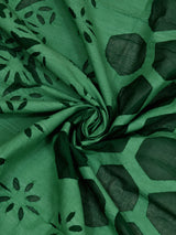 Applique cut work cotton  Bedcover with 2 Pillow Covers