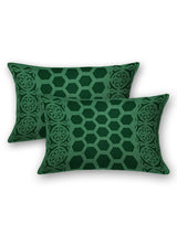 Applique cut work cotton  Bedcover with 2 Pillow Covers