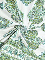 Cotton Printed Bedsheet with 2 Pillow Covers - (108 x 108 Inch)