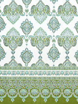 Cotton Printed Bedsheet with 2 Pillow Covers - (108 x 108 Inch)