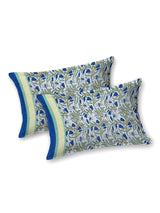 Floral Print Cotton Double King Bedsheet with 2 Pillow Covers