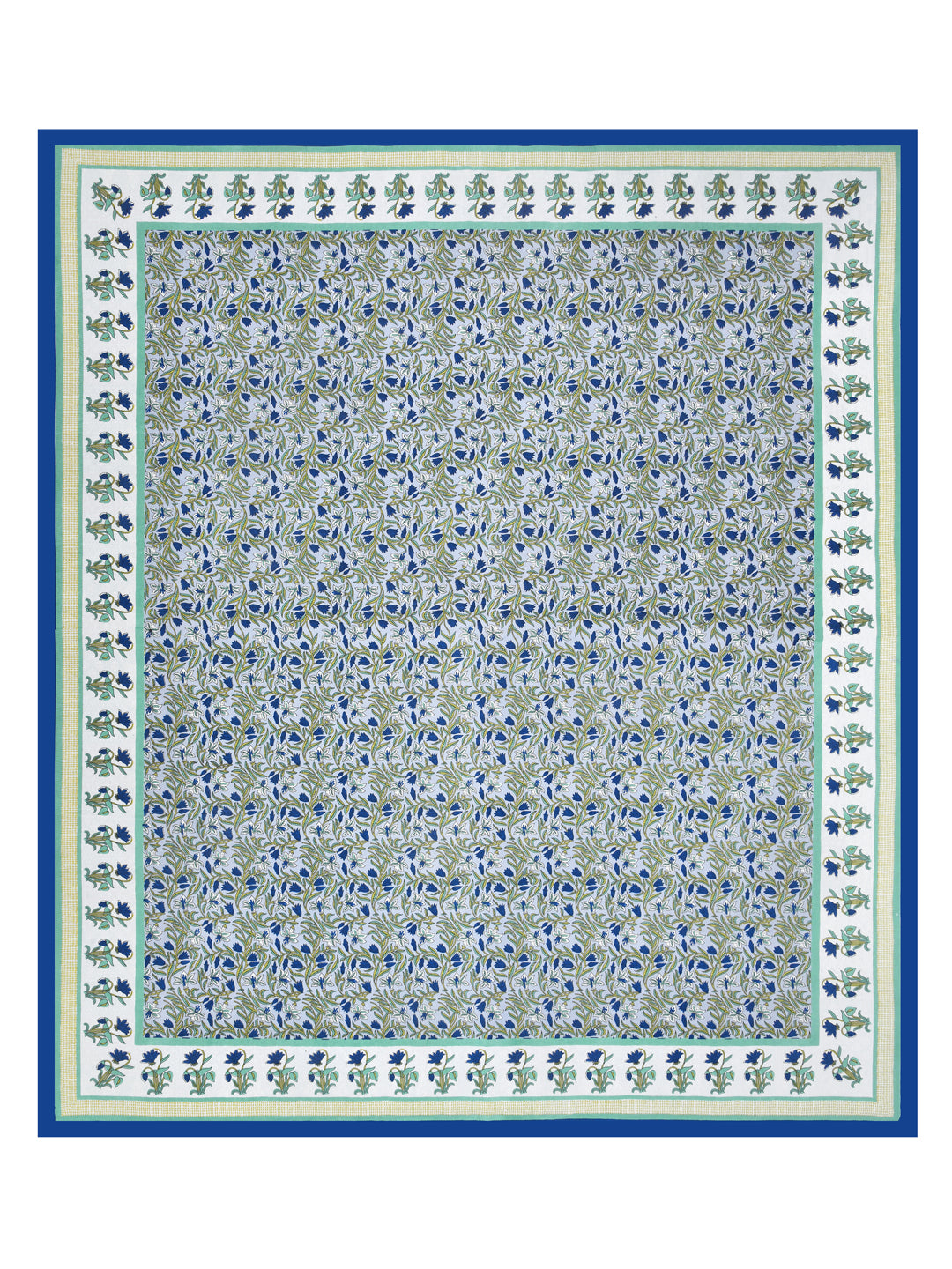 Floral Print Cotton Double King Bedsheet with 2 Pillow Covers