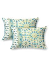 Floral Print Cotton Super King Bedsheet with 2 Reversible Pillow Covers