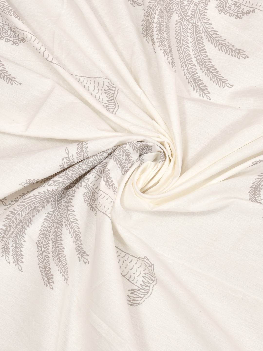 Handblock Print Super King Bedsheet in Extra Soft Percale Cotton with 2 Pillow covers