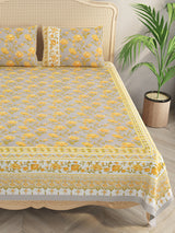 Double King Bedsheet with 2 Pillow Covers