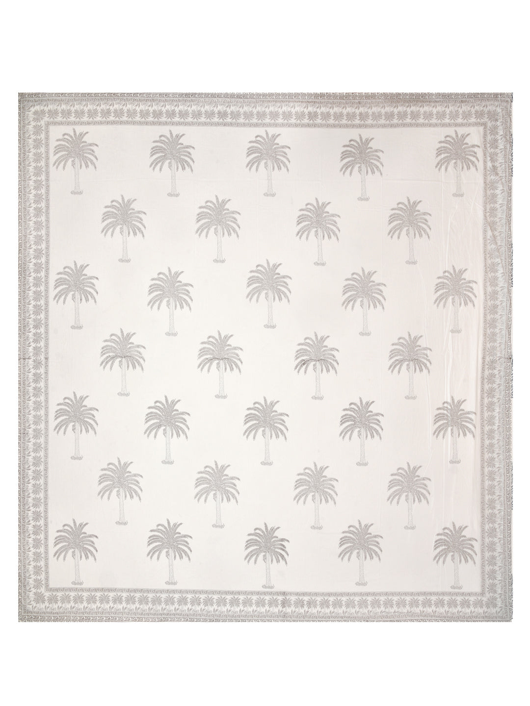 Handblock Print Super King Bedsheet in Extra Soft Percale Cotton with 2 Pillow covers