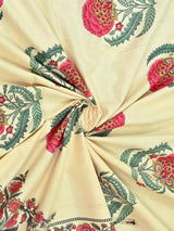 Cotton Printed Bedsheet with 2 Pillow Covers - (108 x 108 Inch)