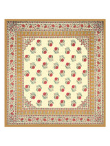 Cotton Printed Bedsheet with 2 Pillow Covers - (108 x 108 Inch)