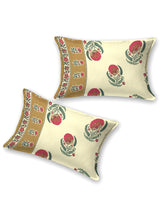 Cotton Printed Bedsheet with 2 Pillow Covers - (108 x 108 Inch)