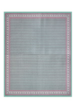 Floral Print Cotton Double King Bedsheet with 2 Pillow Covers