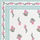 Floral Print Cotton Double King Bedsheet with 2 Pillow Covers