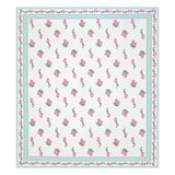 Floral Print Cotton Double King Bedsheet with 2 Pillow Covers