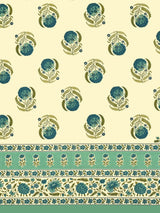 Cotton Printed Bedsheet with 2 Pillow Covers - (108 x 108 Inch)