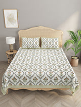 Double King Bedsheet with 2 Pillow Covers