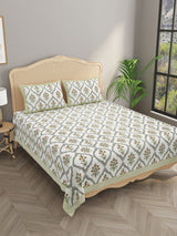 Double King Bedsheet with 2 Pillow Covers