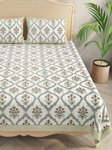 Double King Bedsheet with 2 Pillow Covers