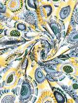 Floral Print Cotton Double King Bedsheet with 2 Pillow Covers