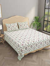 Double King Bedsheet with 2 Pillow Covers