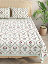 Double King Bedsheet with 2 Pillow Covers