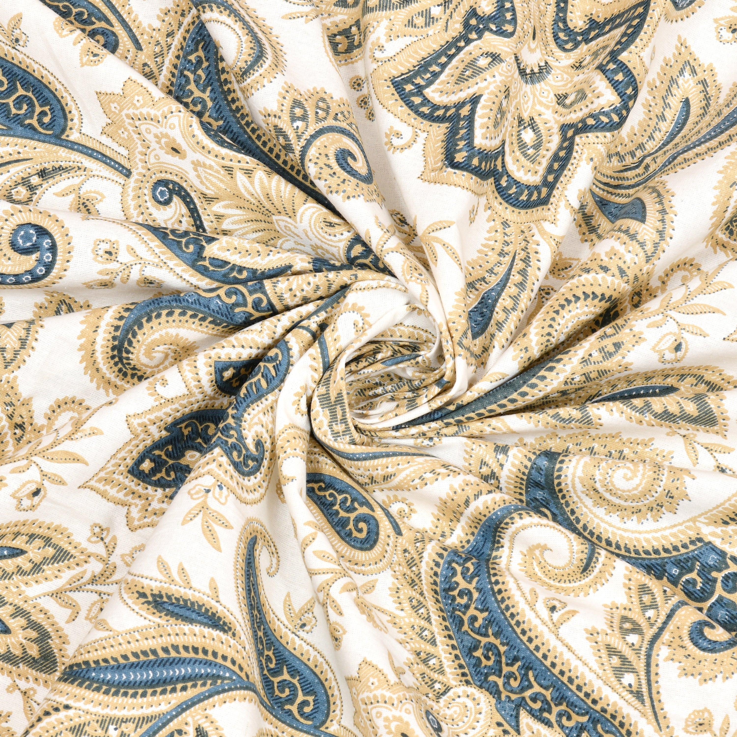 Diwali Gift Box | 1 Double Bedsheet, 1 Pair Door Hanging, 1 Metal Urli, 2 Laddoo Candles