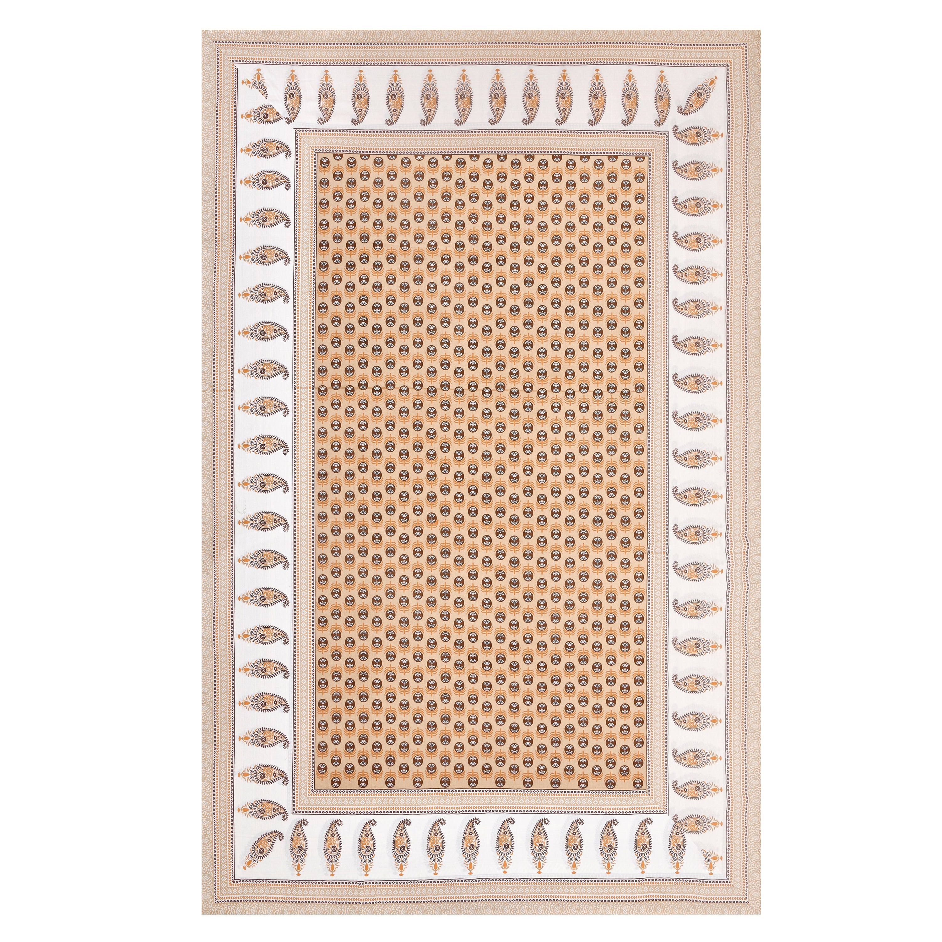 Cotton Floral Print Single bedsheet with 1 Pillow Cover