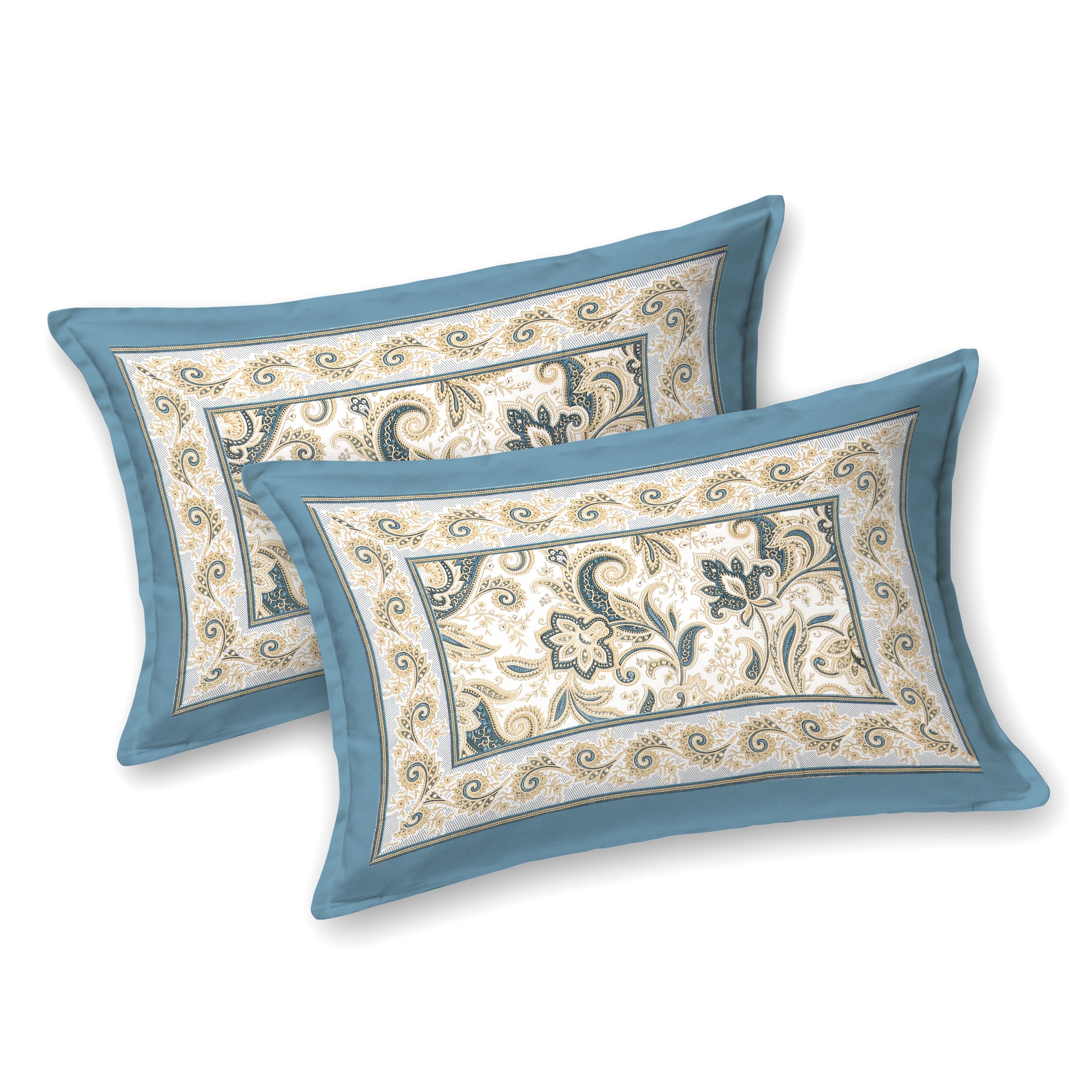 Diwali Gift Box | 1 Double Bedsheet, 1 Pair Door Hanging, 1 Metal Urli, 2 Laddoo Candles