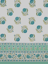 Cotton Printed Bedsheet with 2 Pillow Covers - (108 x 108 Inch)