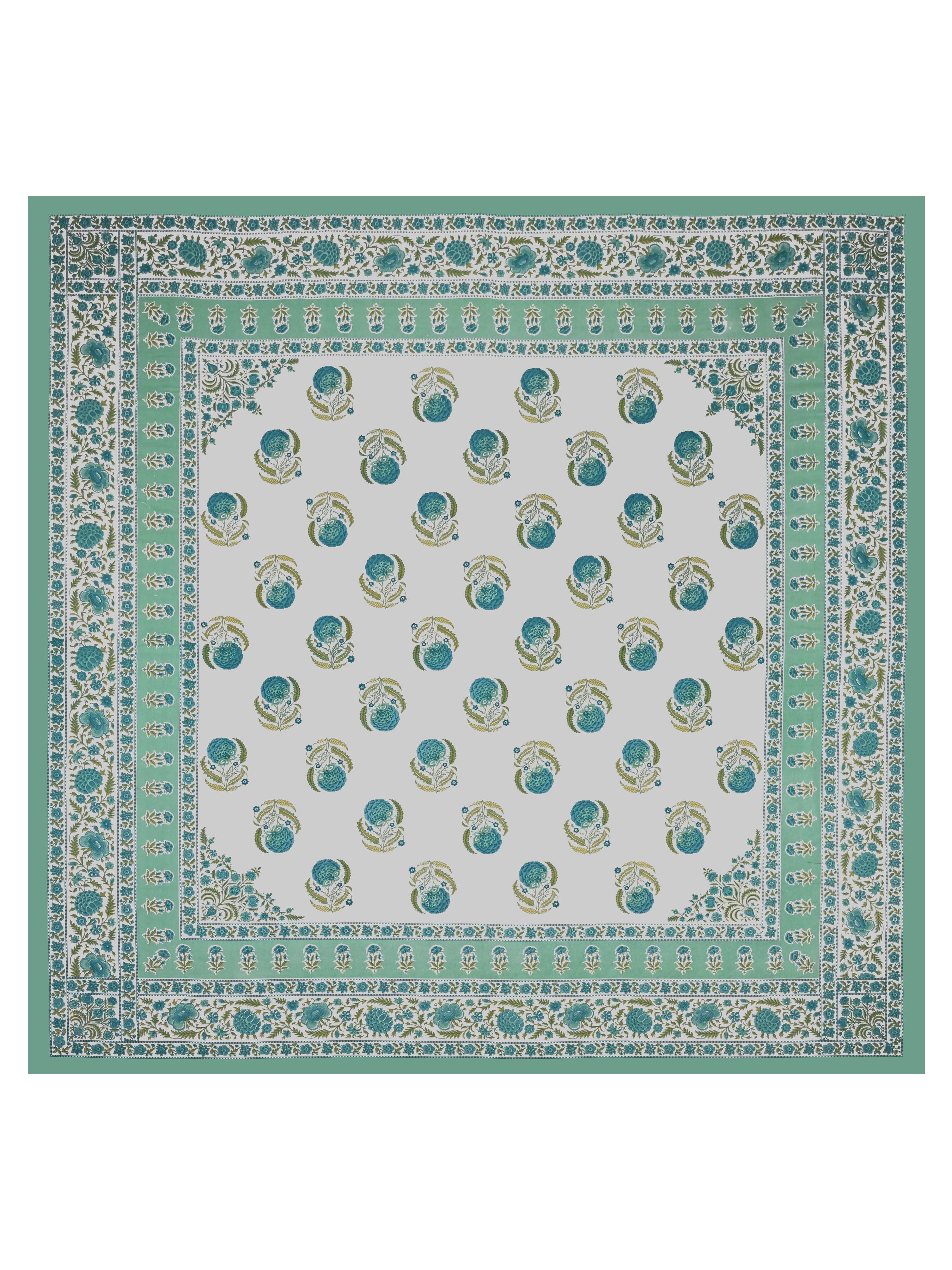 Cotton Printed Bedsheet with 2 Pillow Covers - (108 x 108 Inch)