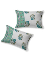 Cotton Printed Bedsheet with 2 Pillow Covers - (108 x 108 Inch)