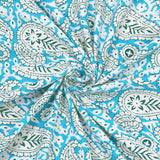 Floral Print Cotton Double King Bedsheet with 2 Pillow Covers
