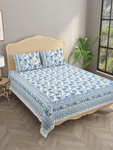 Double King Bedsheet with 2 Pillow Covers