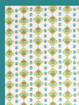 Floral Print Cotton Double King Bedsheet with 2 Pillow Covers