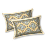 Rakhi Gift Box – Double Cotton Bedsheet, 2 Rakhi & 6 Beaded Coasters