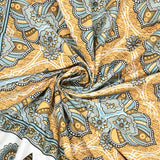 Floral Print Cotton Double King Bedsheet with 2 Pillow Covers