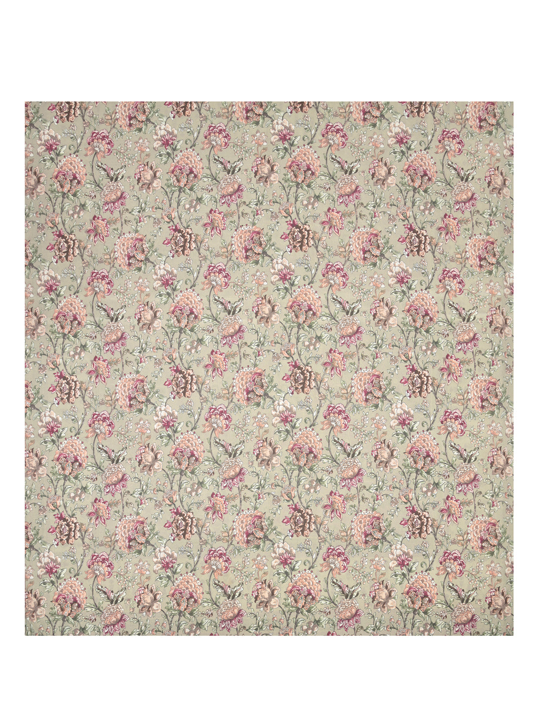 Floral Print Cotton Super King Bedsheet with 2 Reversible Pillow Covers