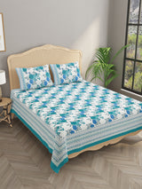 Double King Bedsheet with 2 Pillow Covers