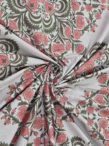 Cotton Printed Bedsheet with 2 Pillow Covers - (108 x 108 Inch)