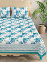 Double King Bedsheet with 2 Pillow Covers