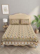 Double King Bedsheet with 2 Pillow Covers