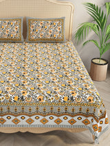 Double King Bedsheet with 2 Pillow Covers