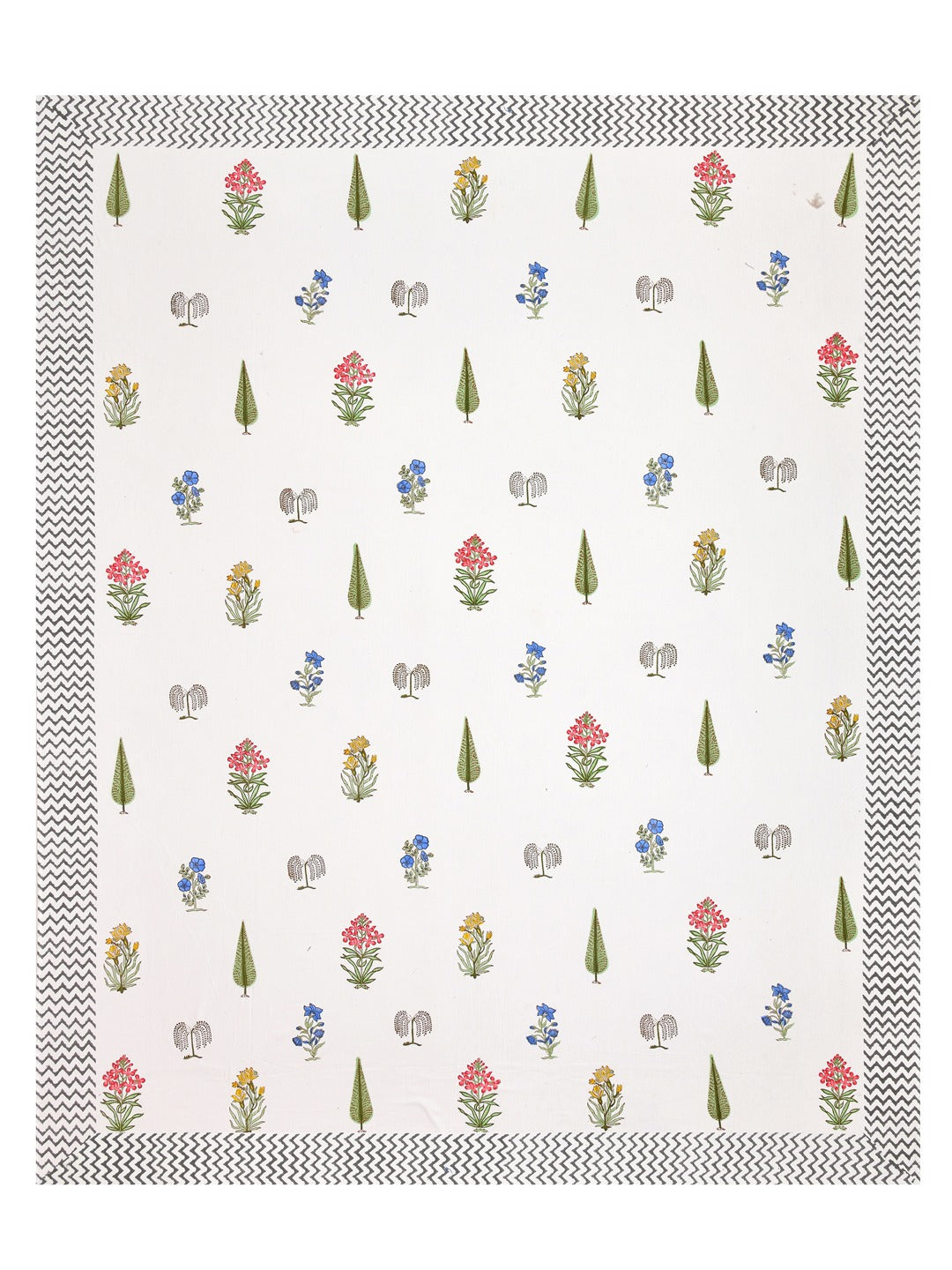 Double King Floral Print Bedsheet with 2 Pillow Covers