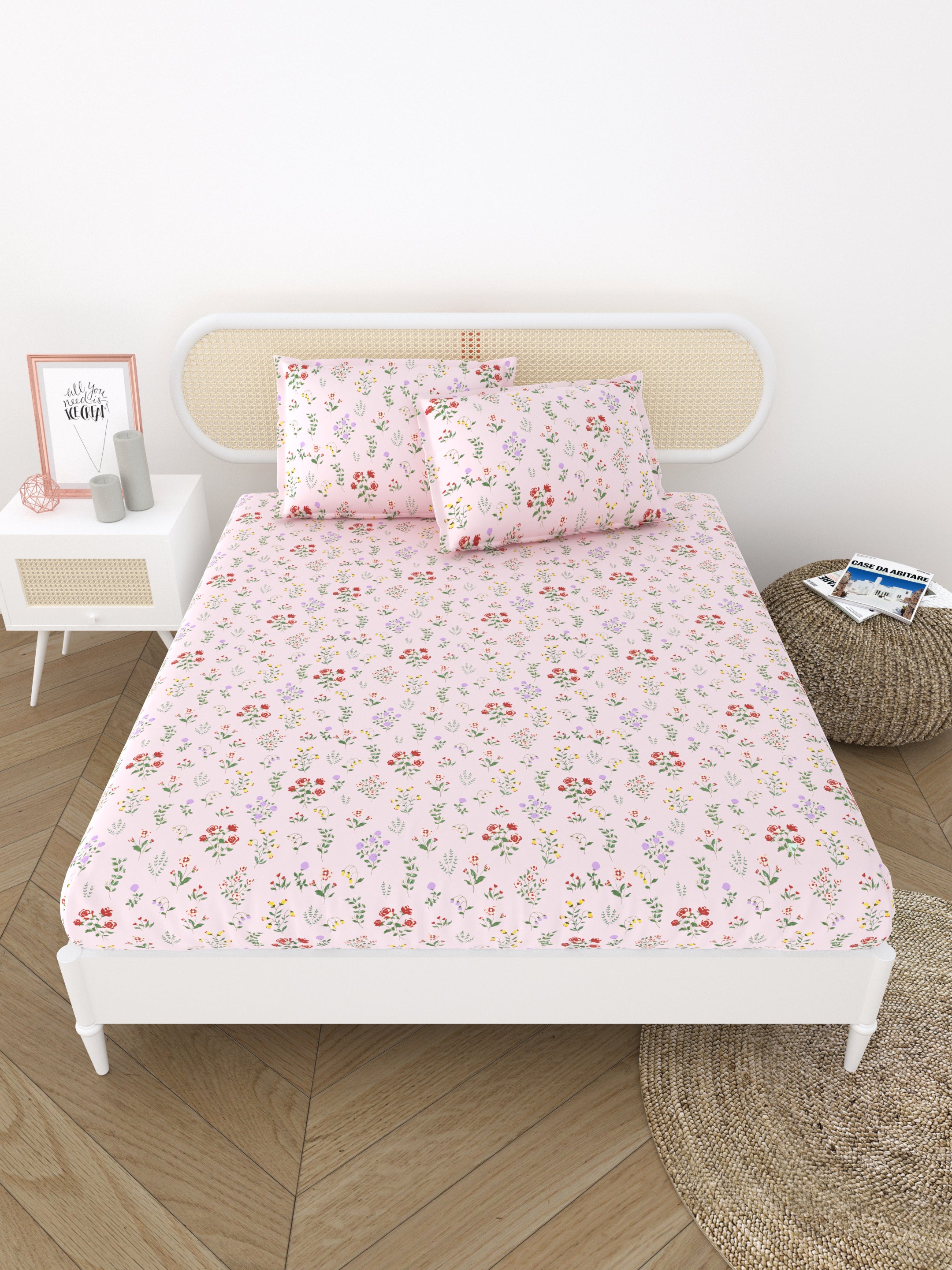 Diwali Value Gift Box | 1 Double Bedsheet & 2 Wall Hangings