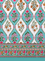 Cotton Printed Bedsheet with 2 Pillow Covers - (108 x 108 Inch)
