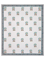 Double King Handblock Print Bedsheet with 2 Pillow Covers