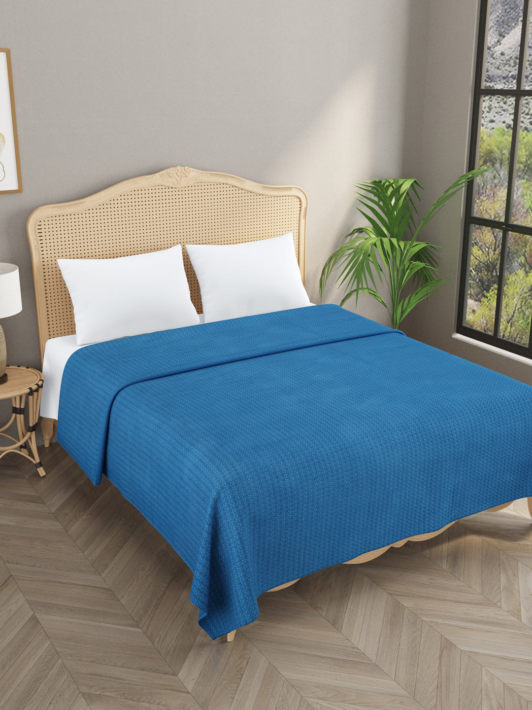Premium Knitted Cotton Double Bed Cover/ Dohar