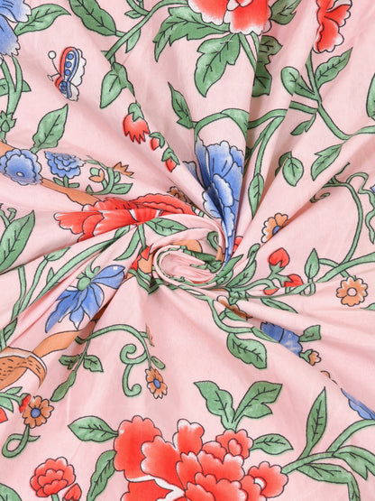 Floral print fitted Bedsheets with elastic and 2 Pillow Covers