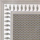 Cotton Floral Print Single bedsheet with 1 Pillow Cover