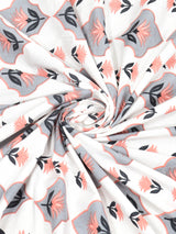 Floral Print Cotton Double King Bedsheet with 2 Pillow Covers