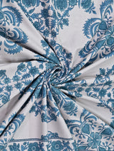 Cotton Printed Bedsheet with 2 Pillow Covers - (108 x 108 Inch)